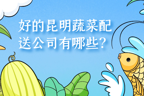 好的昆明蔬菜配送公司有哪些？